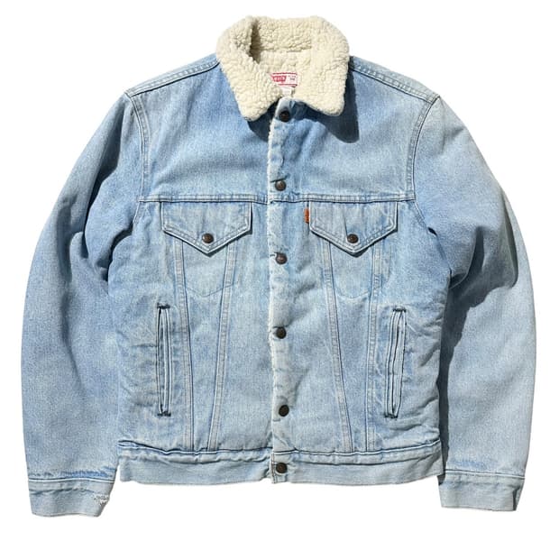 70’s USA 리바이스 오렌지탭 쉐르파 데님 트러커 자켓