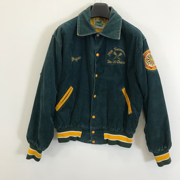 90s maple athletics USA 체인스티지 바시티 자켓 [L]