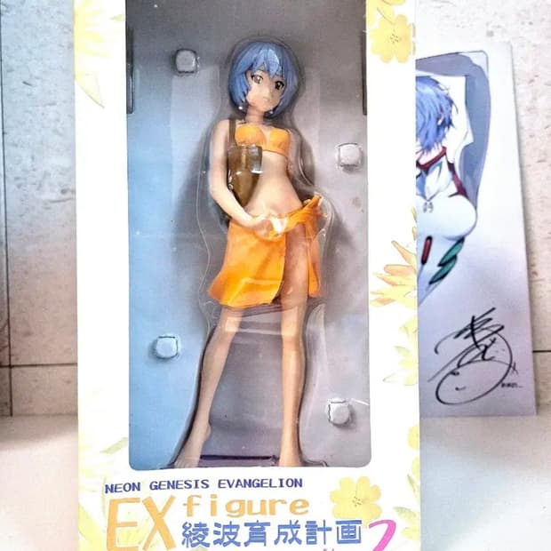 미개봉 고전레어) 에반게리온 레이 육성계획 버전2 비키니 미소녀 피규어