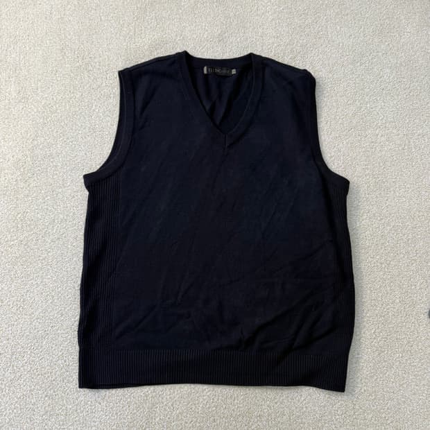 105 엘르옴므 브이넥 니트 베스트 0122T1