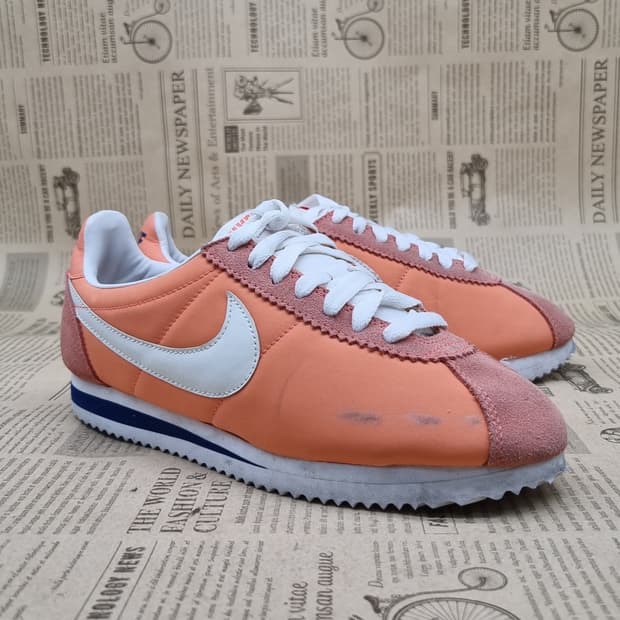 나이키 코르테즈 주황 여성운동화235 