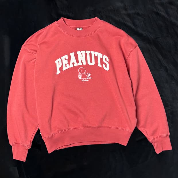 일본빈티지 유니클로 X 피너츠 콜라보 맨투맨