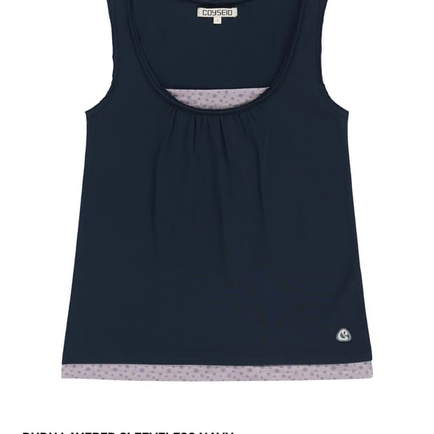 코이세이오 두두 레이어드 슬리브리스 네이비 1사이즈