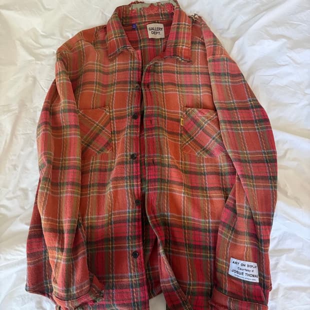 갤러리 디파트먼트 말리 플란넬 셔츠 레드 L