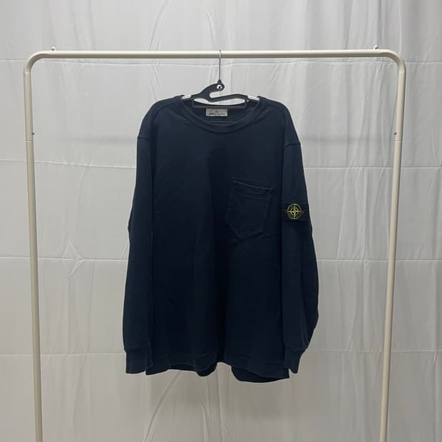 스톤아일랜드 포켓 롱슬리브 맨투맨 [3XL]