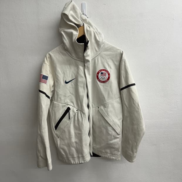 나이키 USA 2018 동계 국대 평창 테크팩 후드집업 M