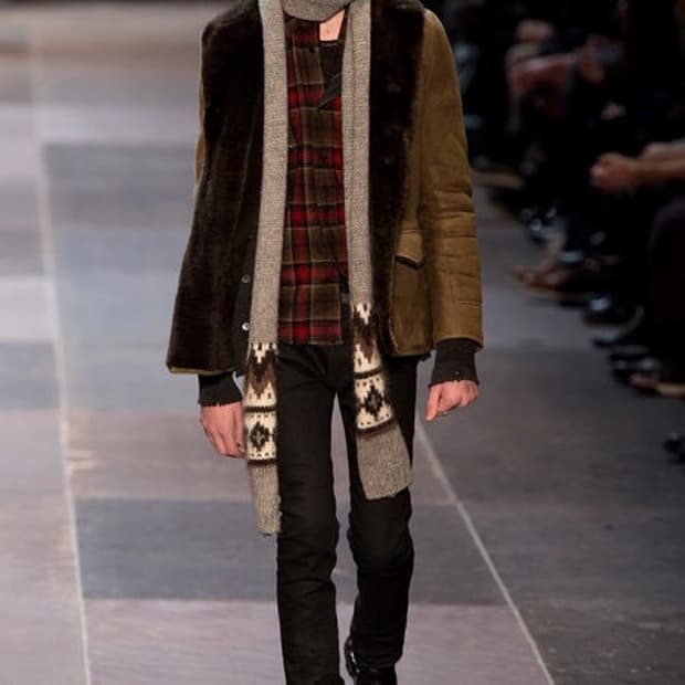 SAINT LAURENT PARIS 체크 플란넬 셔츠 (13FW)