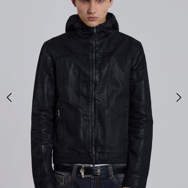 Jaded london bedrock waxed hoodie