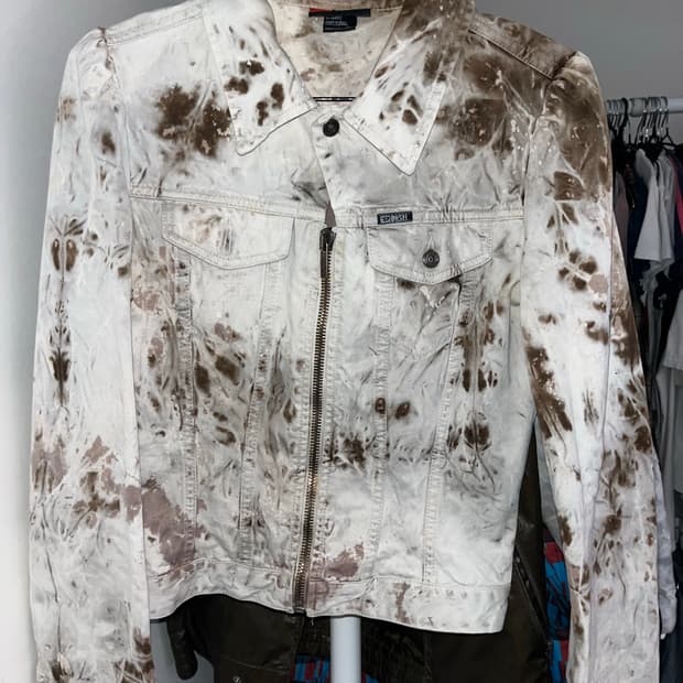 디젤 타이다이 크롭 자켓