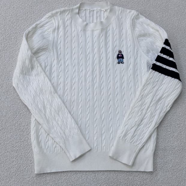 실측확인 빈티지 케이블 스웨터 0305E