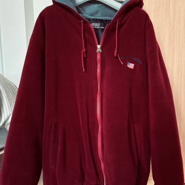 성조기 폴로 랄프로렌 누빔 후리스 집업 (유일/희귀매물) 빈티지 대장템