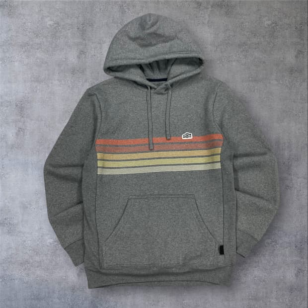 파타고니아 그레이 컬러 스몰 로고 후드티