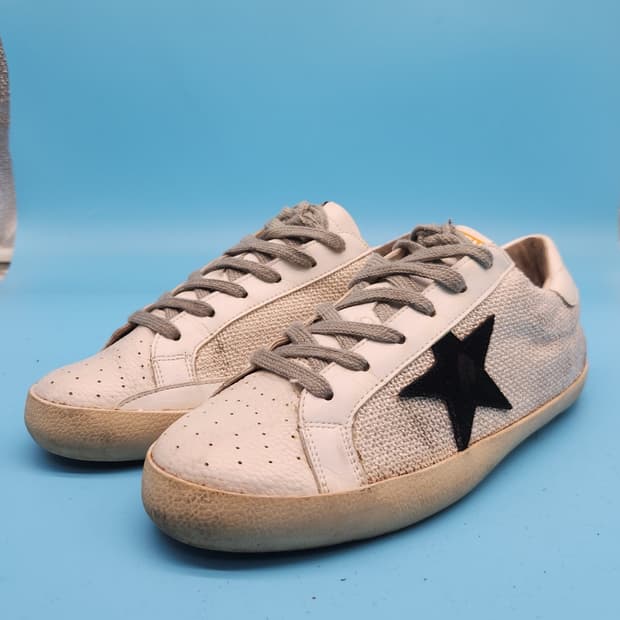 o 골든구스 슈퍼스타 스니커즈 실사이즈255