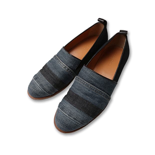 폴페따 [Polpetta] 패치워크 데님 유니크 빈티지 로퍼