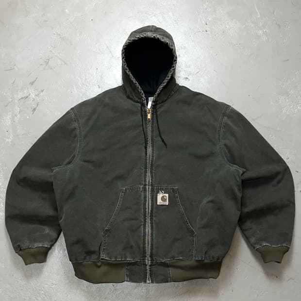 00's OG 칼하트 J68 MOS 액티브 자켓 칼하트 모스그린 J130