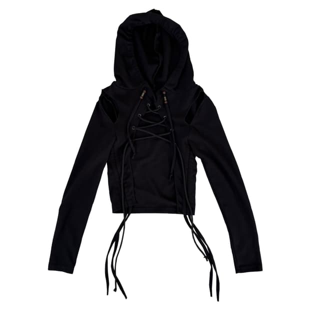 🖤Y2K 스트링 후드🖤