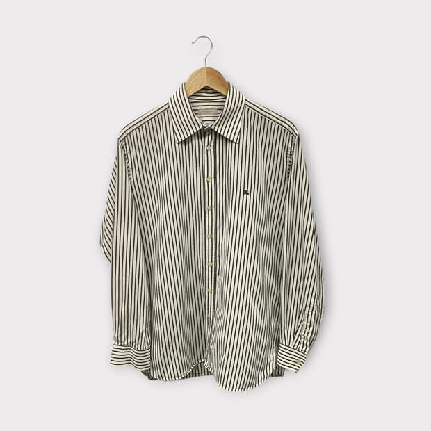버버리 스트라이프 셔츠 L