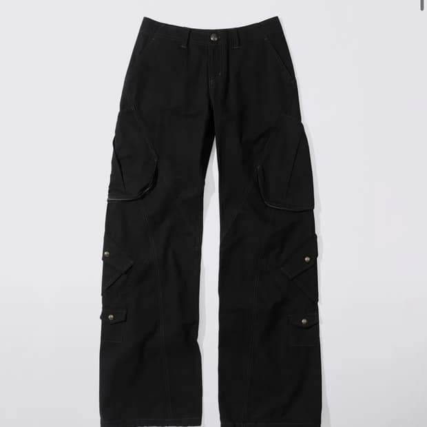 Sculptor Washed Cargo Pants Black