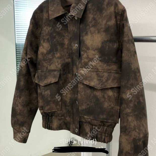 레더 자켓 브라운 