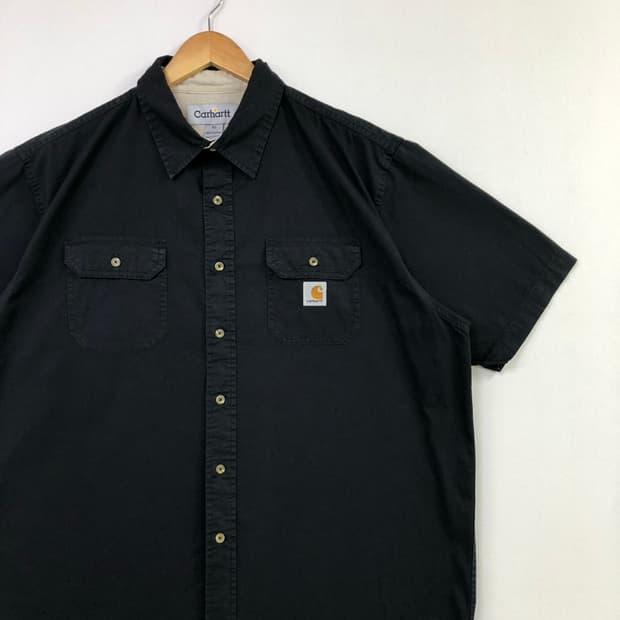 XL 칼하트 블랙 워크 셔츠