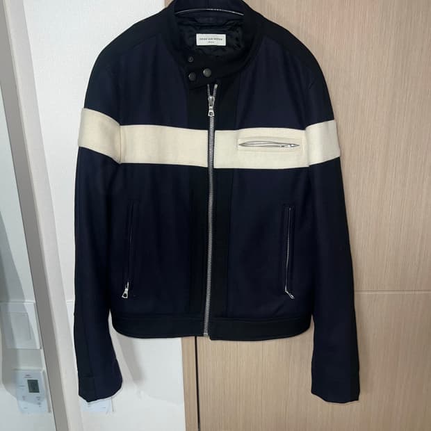 드리스반노튼 울 모터사이클 자켓