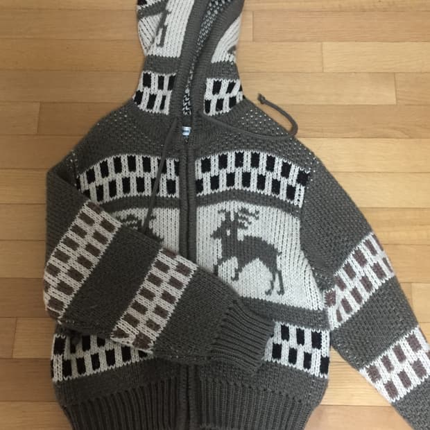 더오픈프로덕트 자카드 니트 후드집업