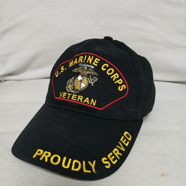 빈티지 U.S MARINNE VETERAN 모자