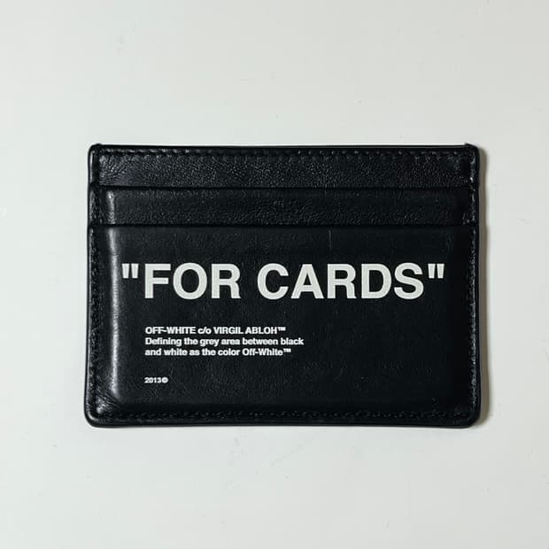 오프화이트 카드지갑