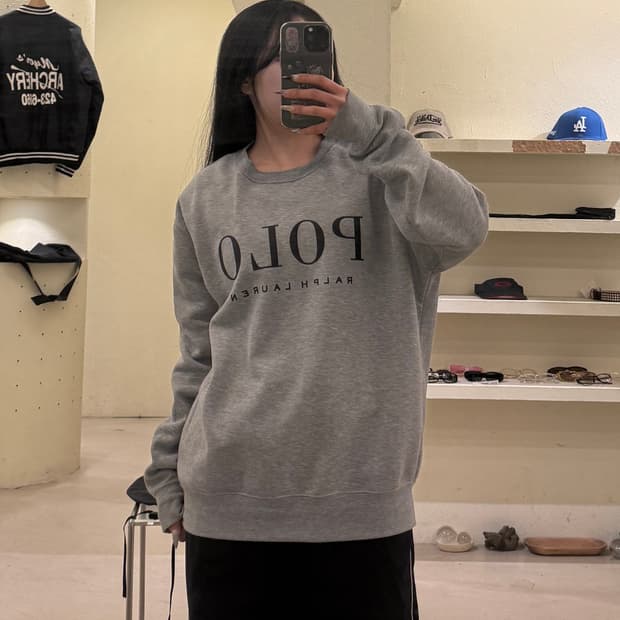 폴로 랄프로렌 신형 빅로고 그레이 맨투맨 U734