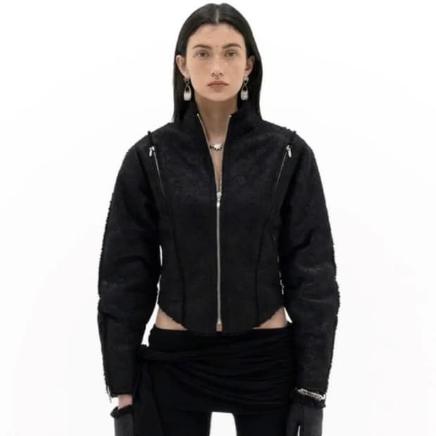 604service 무스탕 자켓 S