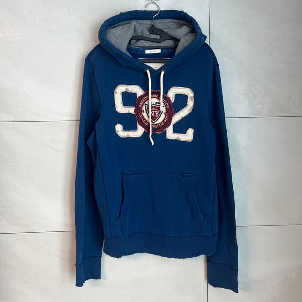 아베크롬비 스펠로고 후드티 블루 [L] 