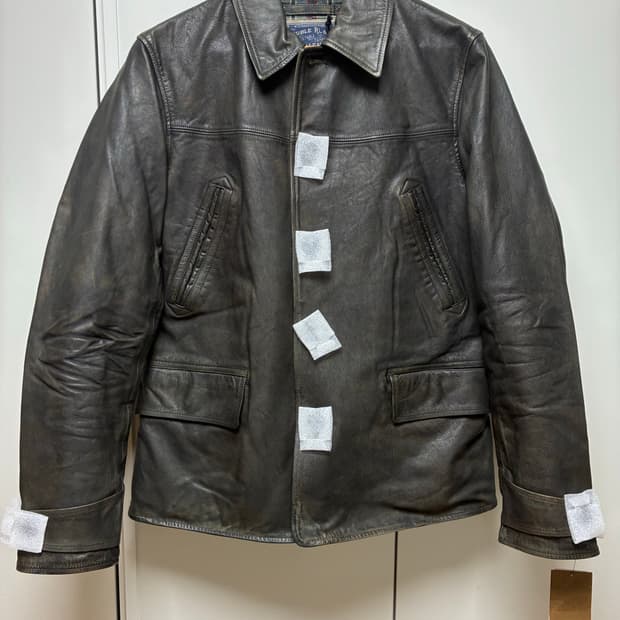 RRL 인디고 레더 카코트 S