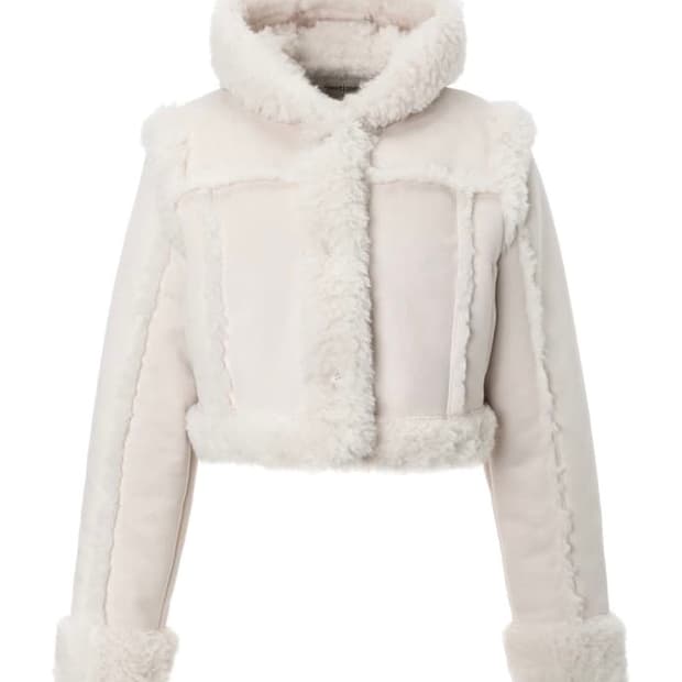 쓰리타임즈 baby fur hoodie coat