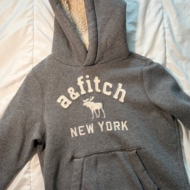 아베크롬비 퍼 후드티