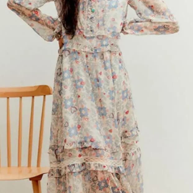 써스데이아일랜드 쉬폰 원피스