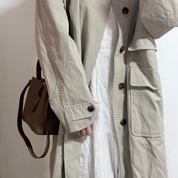 라퍼지 스토어 트렌치 롱코트 M 남녀공용 