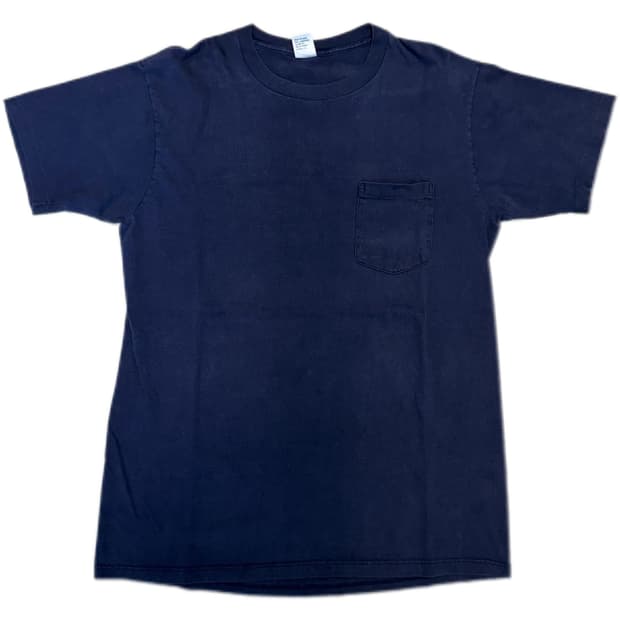 90s Vintage Navy Blank Pocket Tee