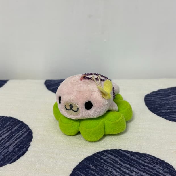네잎클로버 마메고마 인형 키링