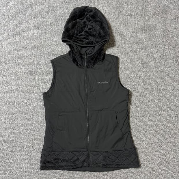 컬럼비아 리버시블 후리스 쪼끼 여성용