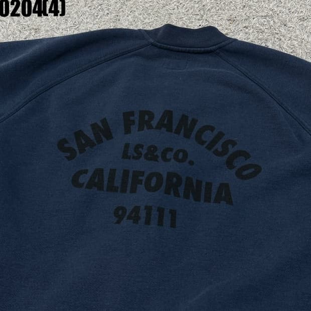 [M] 리바이스 LS&CO 스냅 버튼 플리스 블루종 자켓 0204(4)