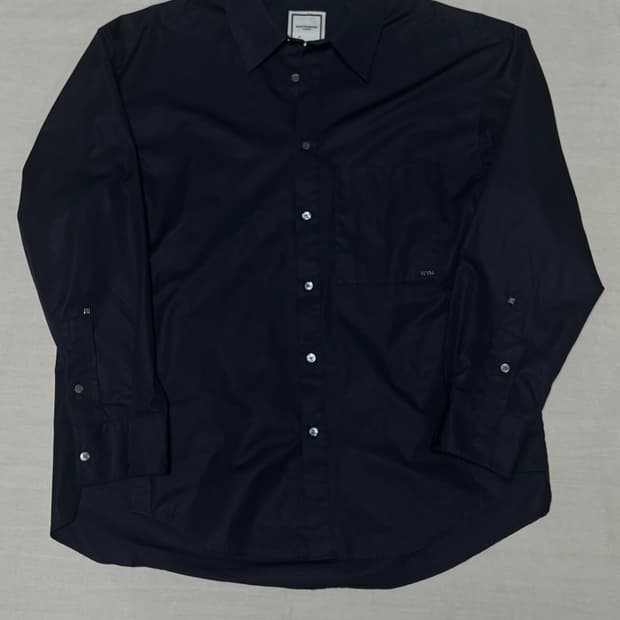 우영미 백로고 셔츠 네이비 [50]