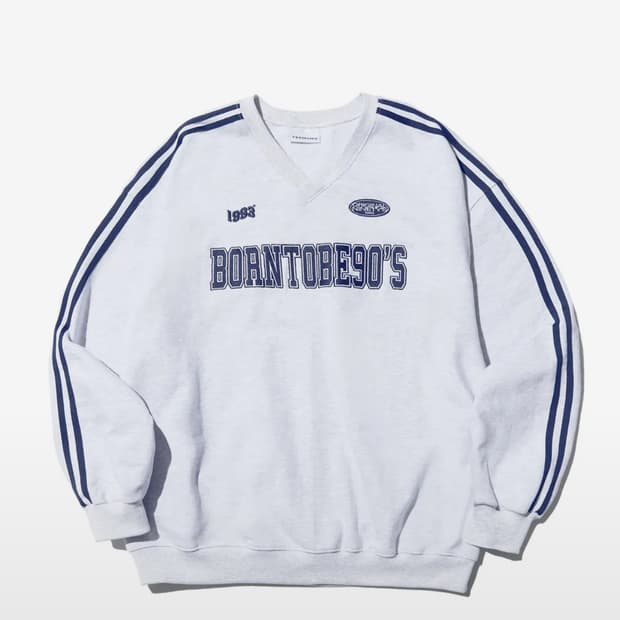 90S 트랙 스웨트셔츠_그레이