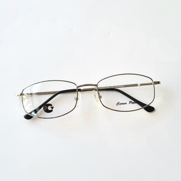 데드스탁 지적인 무드 실버 메탈 안경테 694