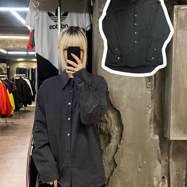 인사일런스 셔츠 차콜 M  #csz2001