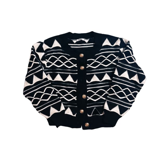 텍스처드 케이블 니트 가디건