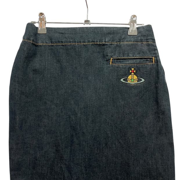 Vivienne Westwood Orb Denim Skirt
