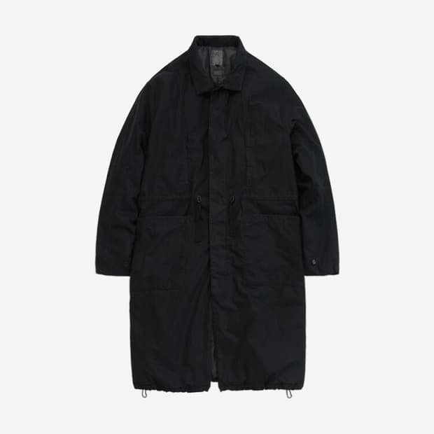 [2] 폴리테루 헤비델 코트 블랙 24fw