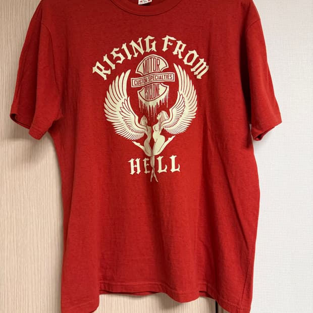 프리휠러스 / rising from hell 티셔츠 레드 / XL