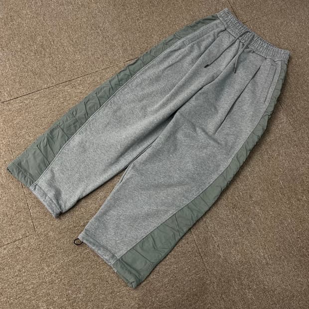 엑스톤즈 투턱 나일론 코튼 스웻 팬츠