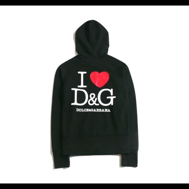 케미컬스포츠 돌체앤가바나 후드집업 I Love Dolce 
